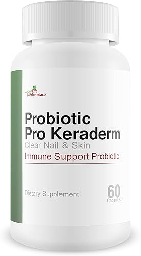 Probiotic Pro Keraderm - Apoyo inmunológico probiótico - Fórmula específica de uñas y piel para promover uñas y pies saludables - Ayuda a la higiene