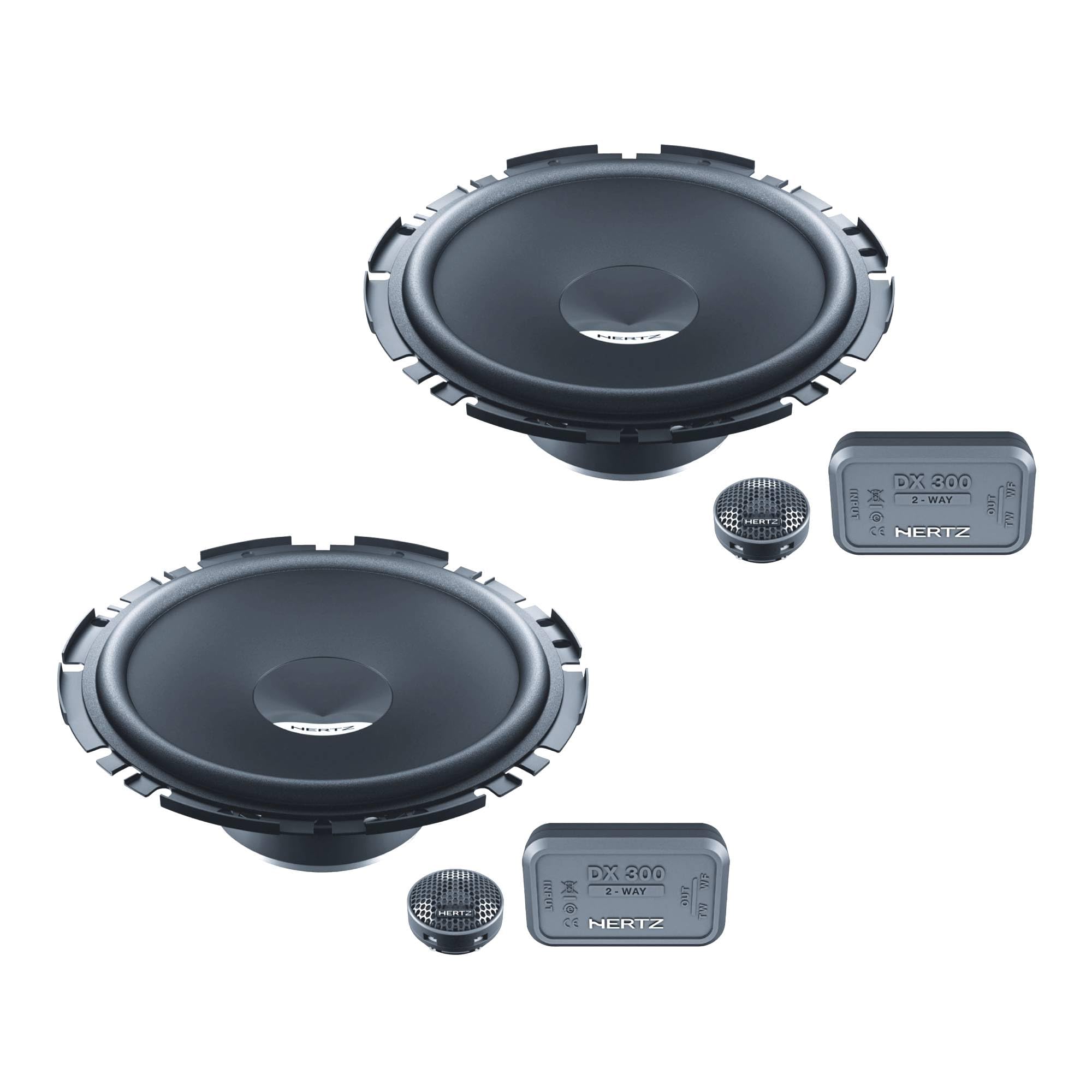 Dieci Series DSK-1703 Component Speaker Kit 6.75" 2-Way: DV 170.3 + DT 24.3 + DX 300 + Grilles