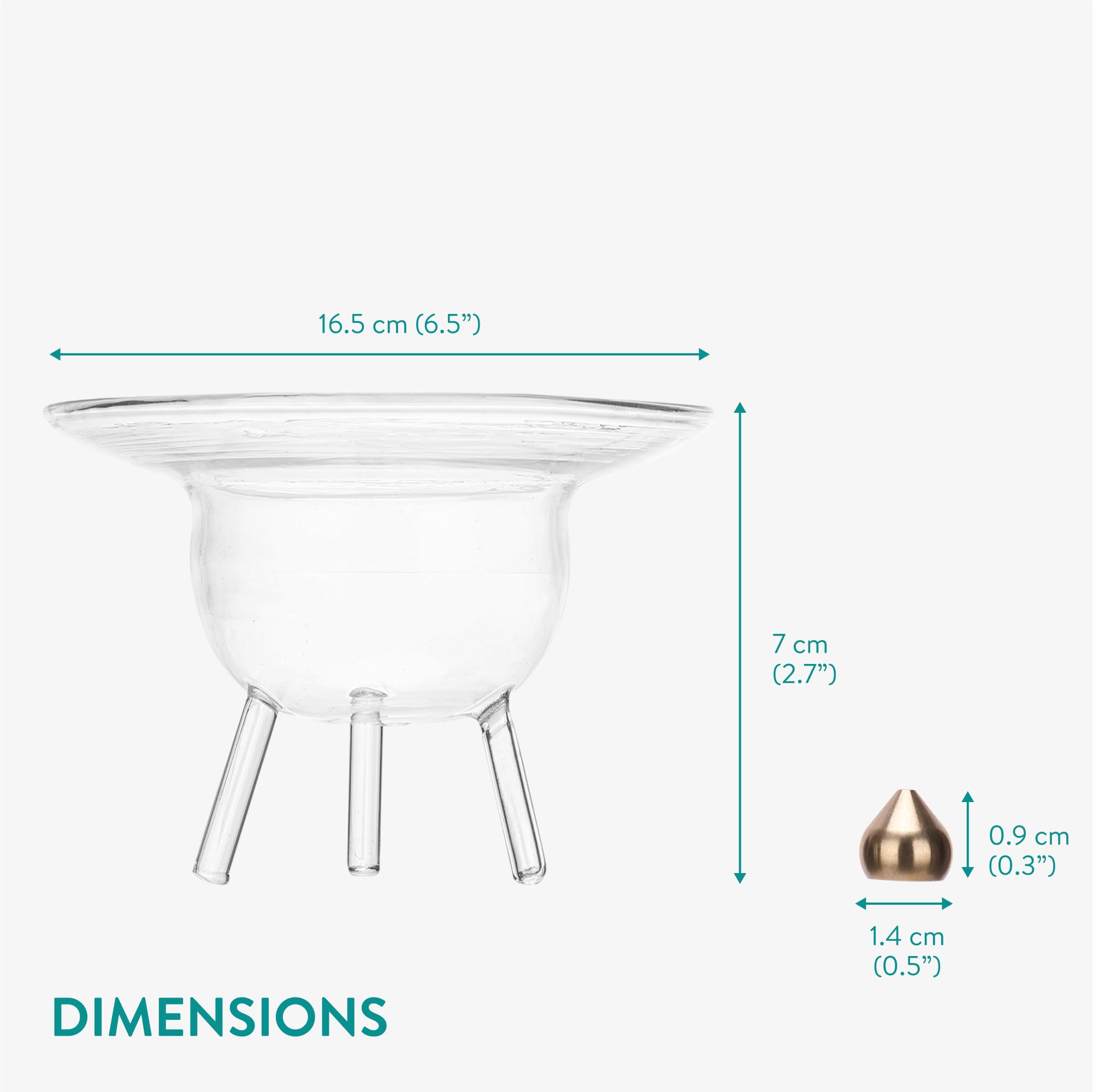 PORTE ENCENS EN Verre - Encensoir Pour Baton De Cèdre Palo Santo Cone