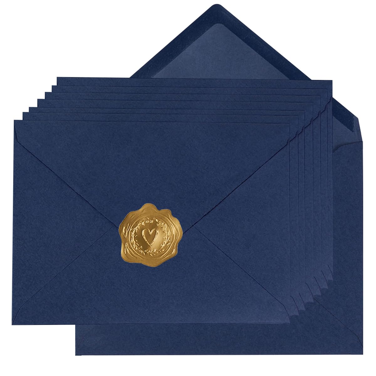 Photo 1 of 100 Pieces A6 Envelopes 4x6 Navy Blue, 6 1/2 x 4 3/4 Inches