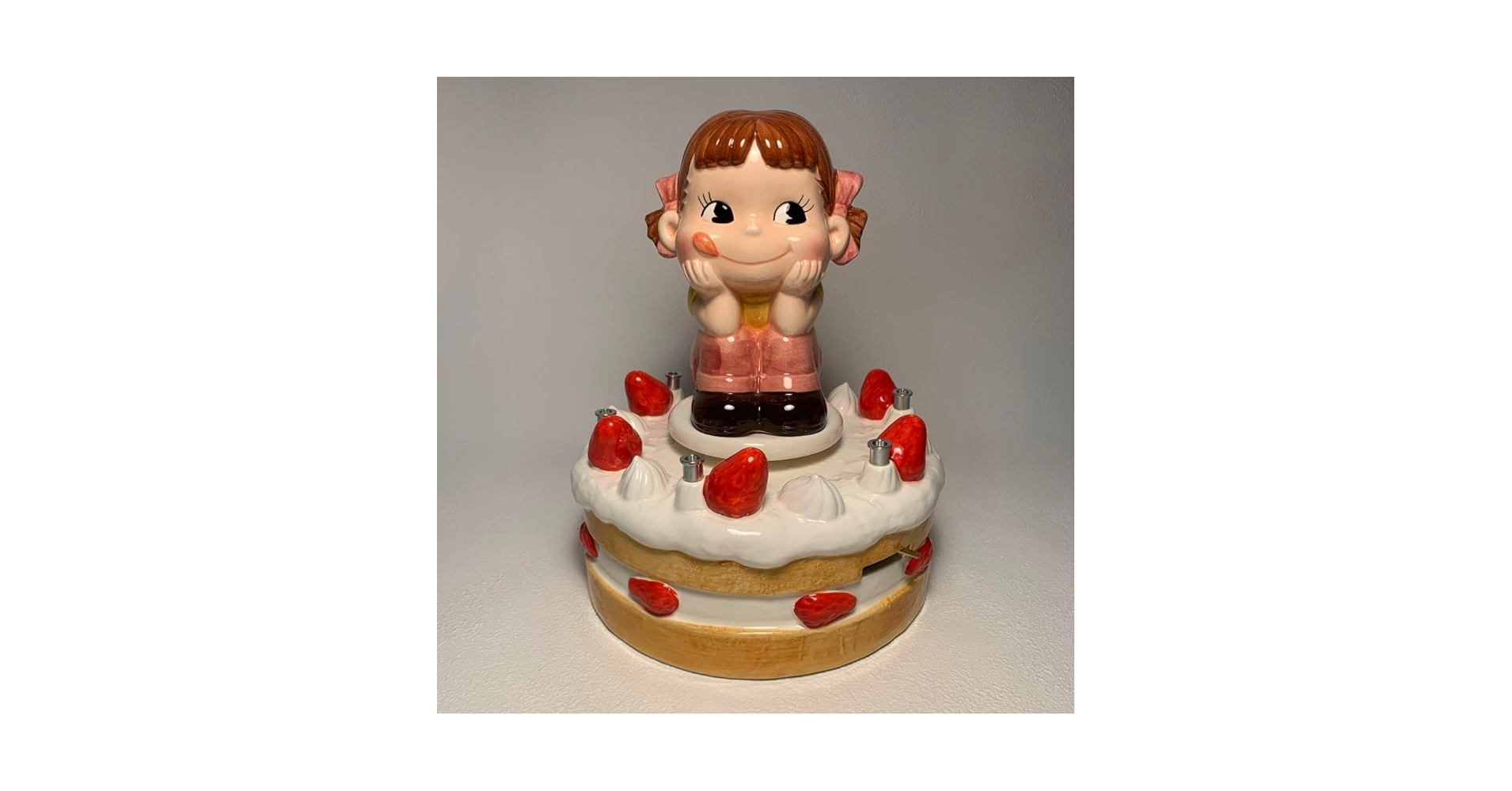Amazon | ペコちゃん オルゴール バースデーケーキ ケーキのペコ