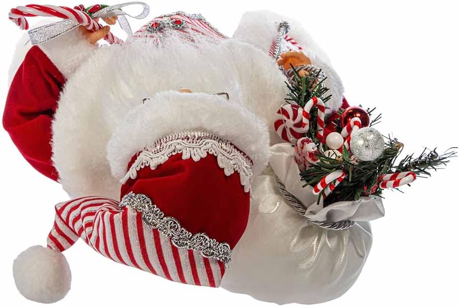 Kurt S. Adler 17.5-Inch Kringle Klaus Peppermint Santa