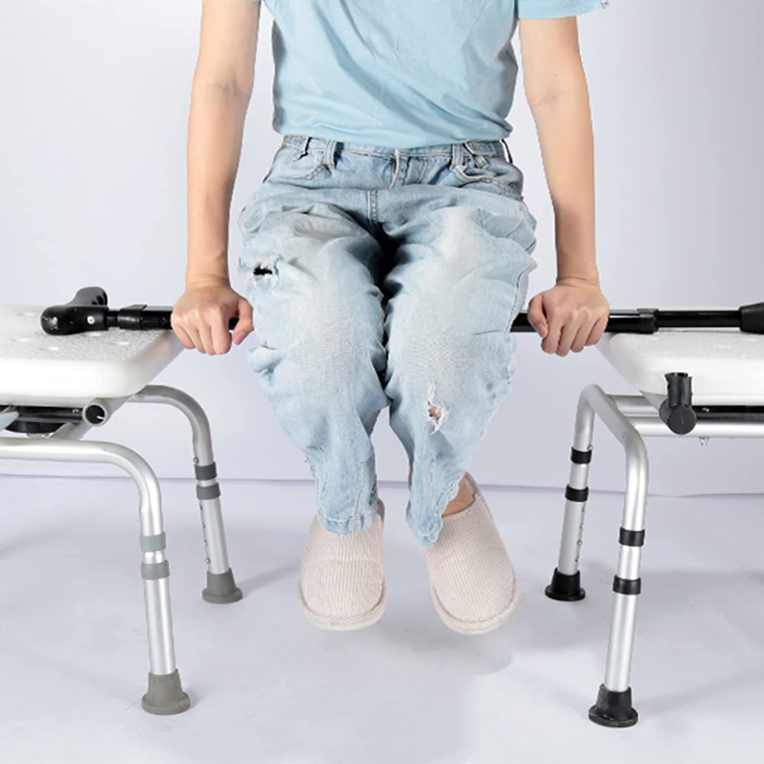 LIOONS Muletas médicas, muletas ortopédicas de Aluminio, Bastones para Axilas de Altura Ajustable, Andador Antideslizante para Hombres y Mujeres
