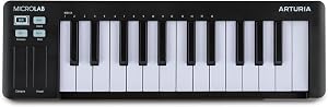 Arturia MicroLab Mk3 - Universal MIDI Controller for Music Production - Black
