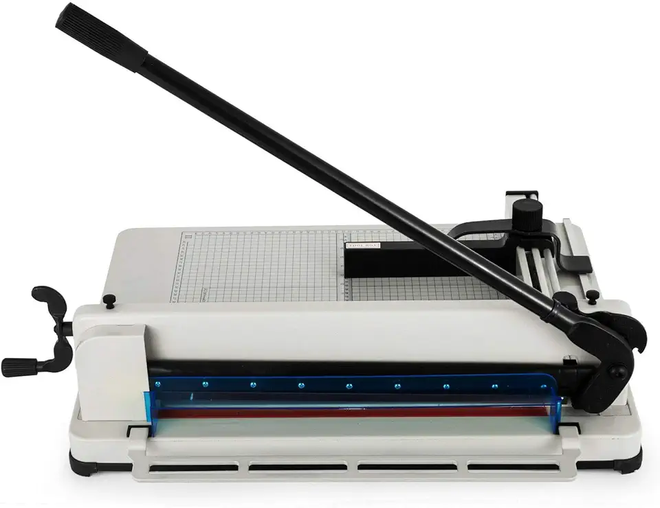 Guilhotina papel A3 semi industrial 400 folhas 17 polegadas GT825 - Lorben