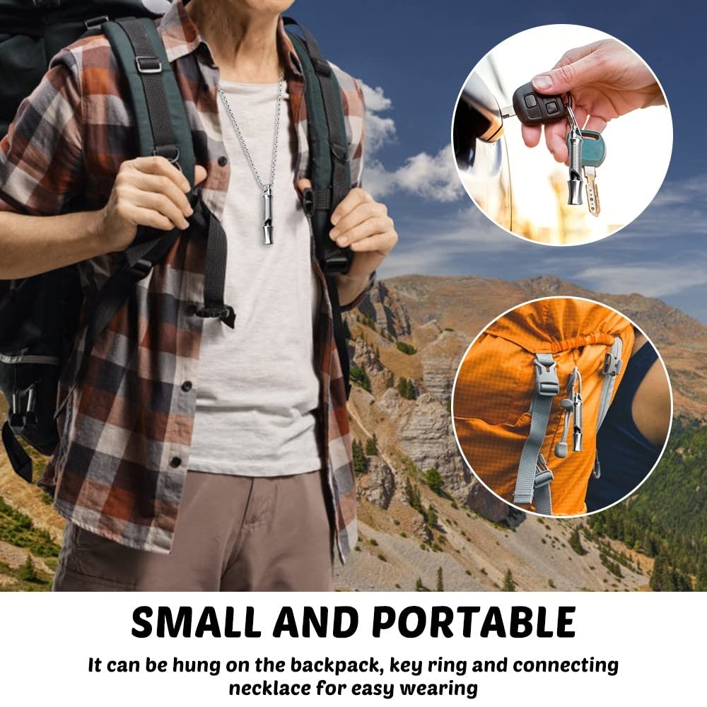 DONGKER Sifflet pour Chien,Sifflet Chien Rappel,Rappel D'entraînement Canin a Décibels Élevés pour Randonnée,l'entraînement des Animaux de Compagnie,Camping,Chasse