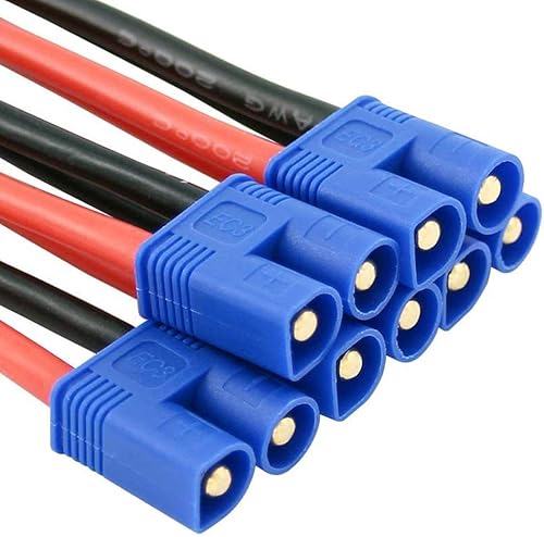Miniatura 3 de YLP 5 pares EC3 3.9 in macho hembra conector con 14awg silicona alambre 3.93 pulgadas RC Hobby Lipo batería (5 machos + 5 hembra)