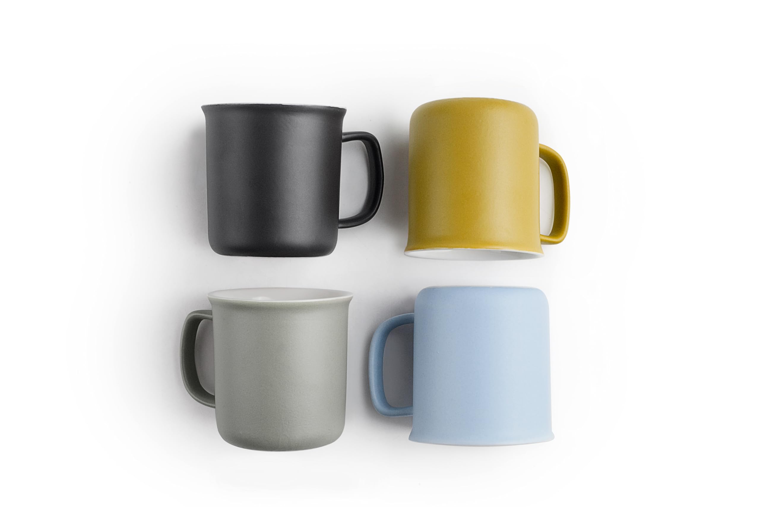 IBILI - Zestaw 4 filiżanek do kawy, 110 ml, Expresso Colorfull