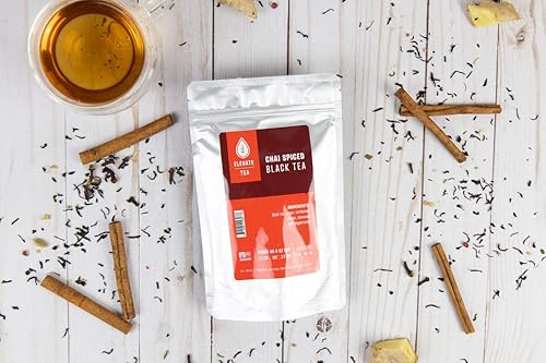 Miniatura 3 de ELEVATE TEA Hoja Suelta Chai Té Negro Alta Cafeína Bolsa de 3 Oz - 30 tazas
