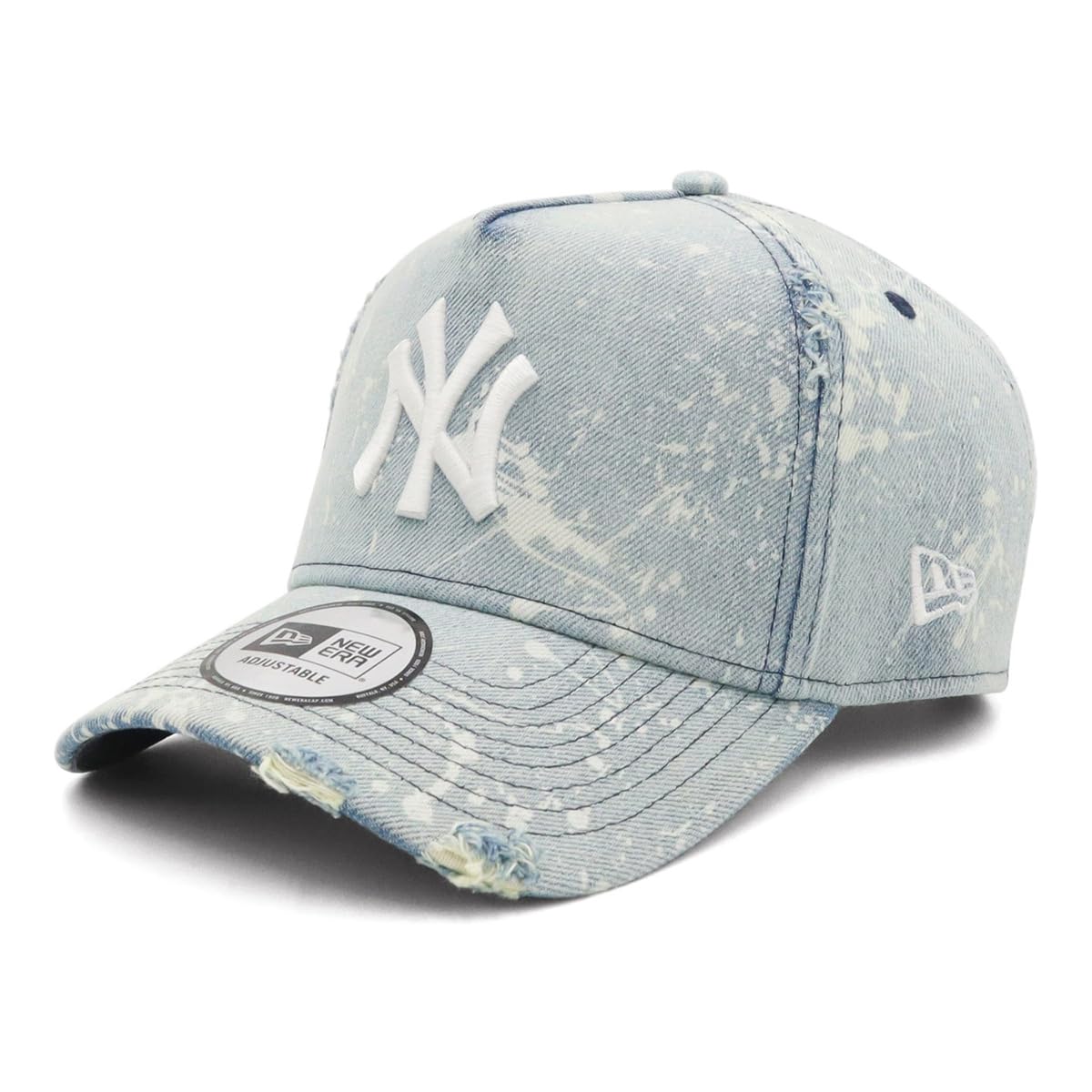 【WM/プラム】NEWERA 9FORTY デコキャップ 9FORTY A-Frame Black and White ニューヨーク・ヤンキース