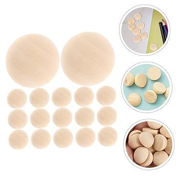 木製貝模様台　未使用 Amazon.co.jp: Yardenfun 個木質半球 クラフト用ビーズ 未加工