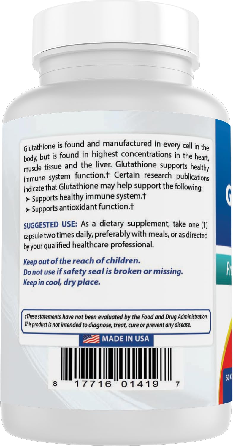 Best Naturals L-Glutathione 250 mg 60 Capsules