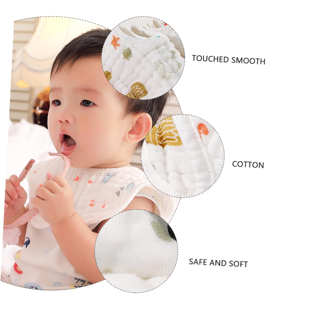 ibasenice 12 Pezzi Bavaglini Bavaglino In Cotone Bavaglino Per Bambini Per Bambini In Cotone Per Il Ruttino Pranzo Semplice In Per