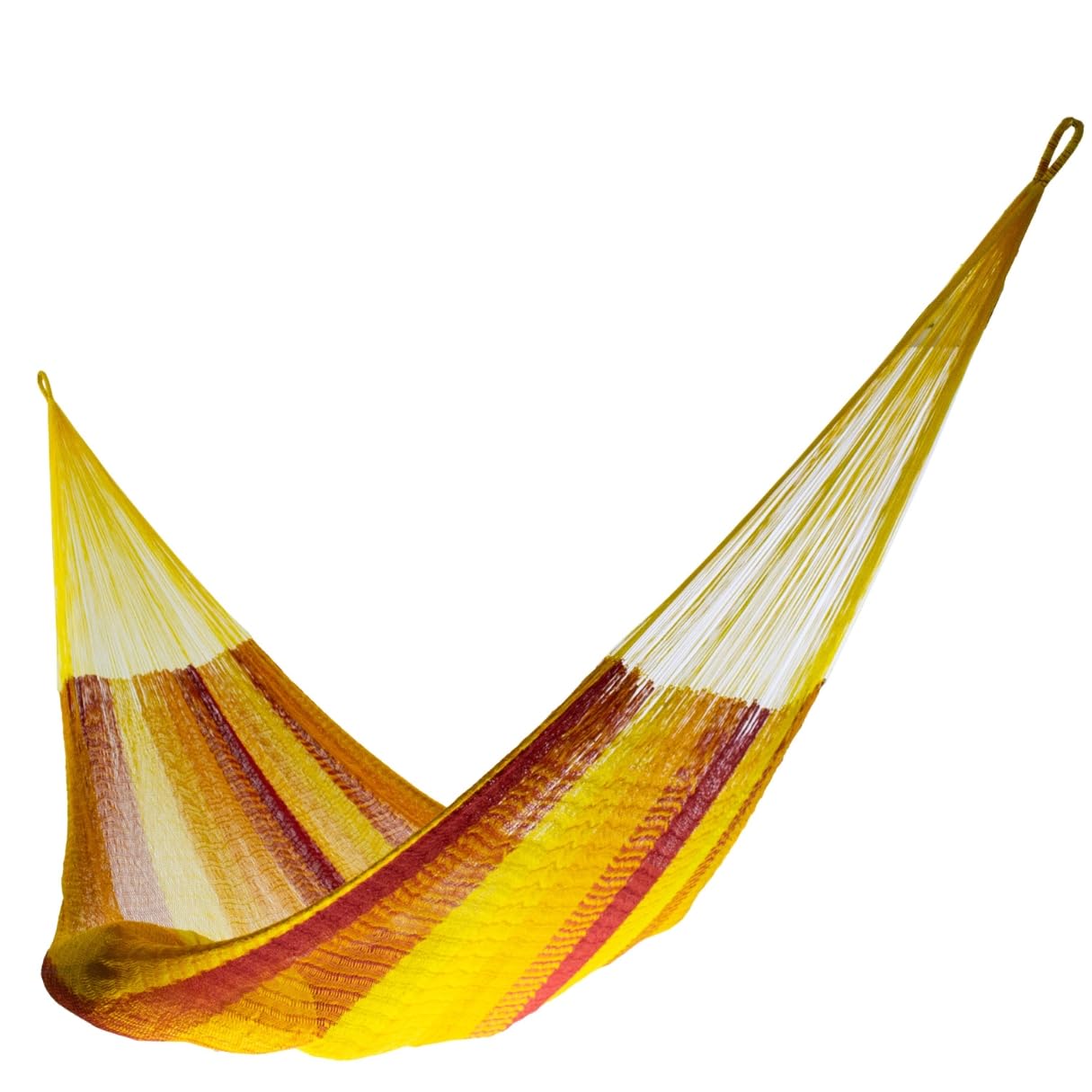 Hammocks Rada: Handmade Yucatan Hammock - Matrimonial Size Tequila Sunrise Multicolor - 13ft Long Artisan Crafted