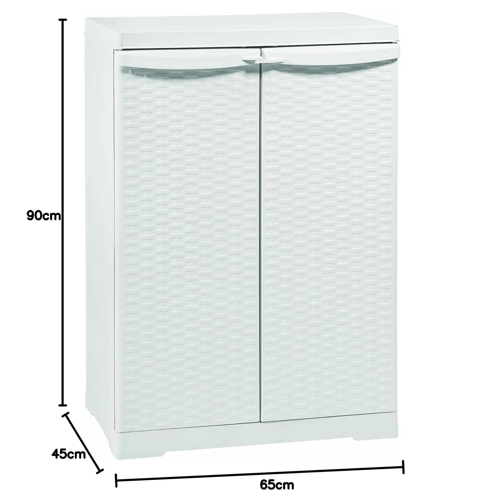 Trioplast MOBILE ARMADIO BOX BASSO LINE RATTAN 65X45X90
