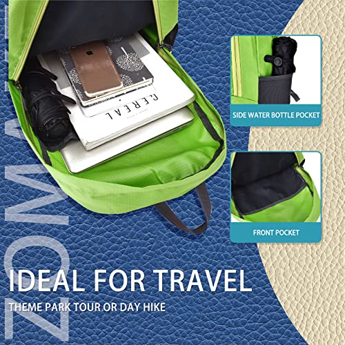 Zooron Hiking Backpacks Foldable Lightweight Packable Backpack 30L Water Resistant Compact Folding Daypack For Travel #TOP5