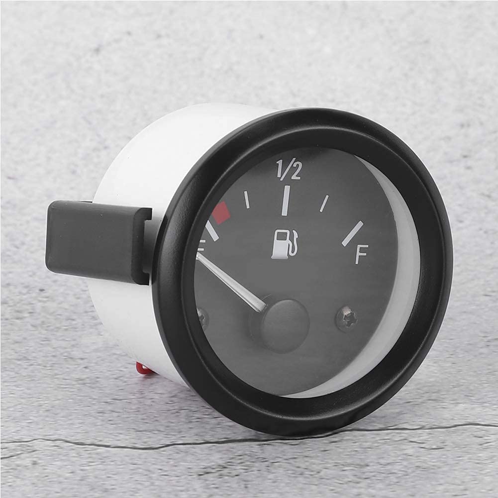 Misuratore Carburante Aramox, Misuratore Carburante 2 Pollici con Indicatore Puntatore Sensore Livello Carburante Parti Universali 12V