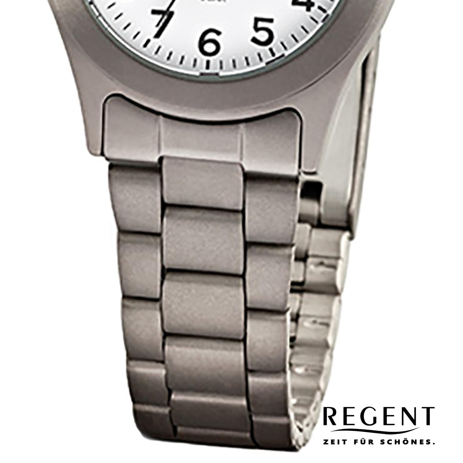 Regent Damen. Analog Quarz Uhr mit Titan Armband 12290411