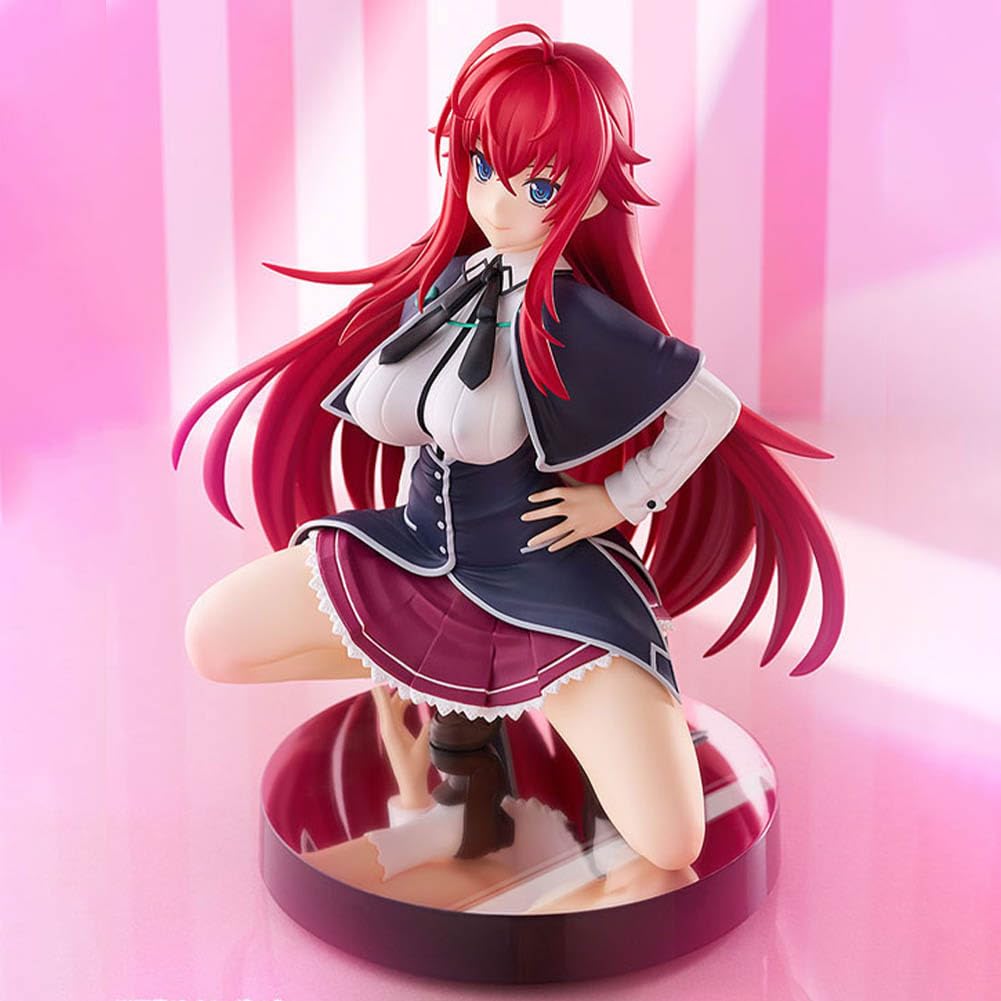 DEXSHUN Rias Gremory Anime Figura de Manga Figuras Uniforme Rias Gremory Estilo Estatua PVC Anime Merch Modelo Coleccionable Regalo 14 cm