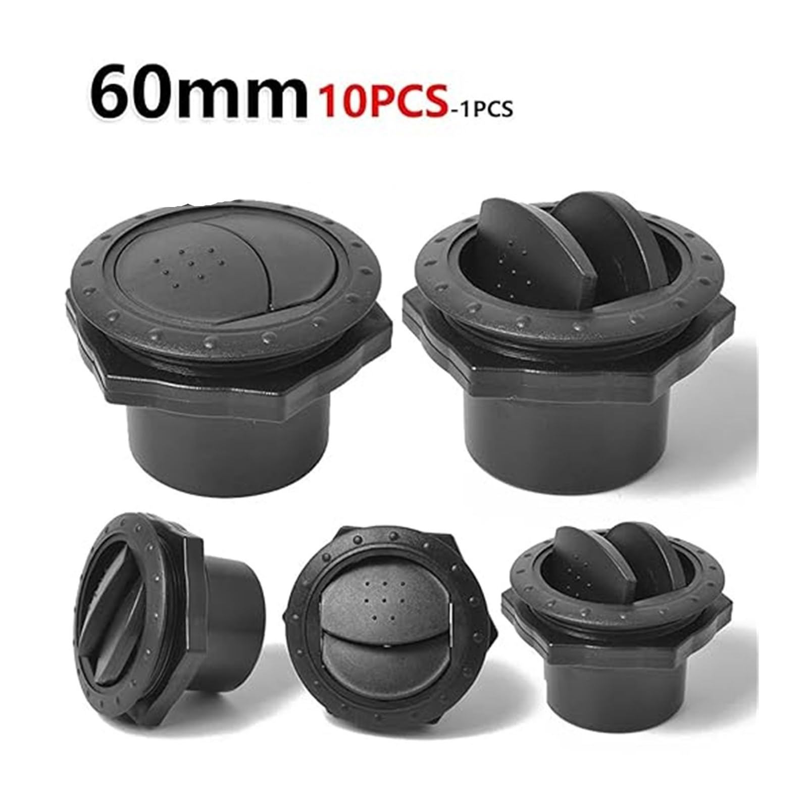 Auto Griglia Bocchette Aria Condizionata Griglia Di Ventilazione Per Auto AC 1-10 Pezzi Copertura Universale 60 Mm 2,35 Pollici Rotonda Presa D'aria A/C Condizionamento(8 pieces)