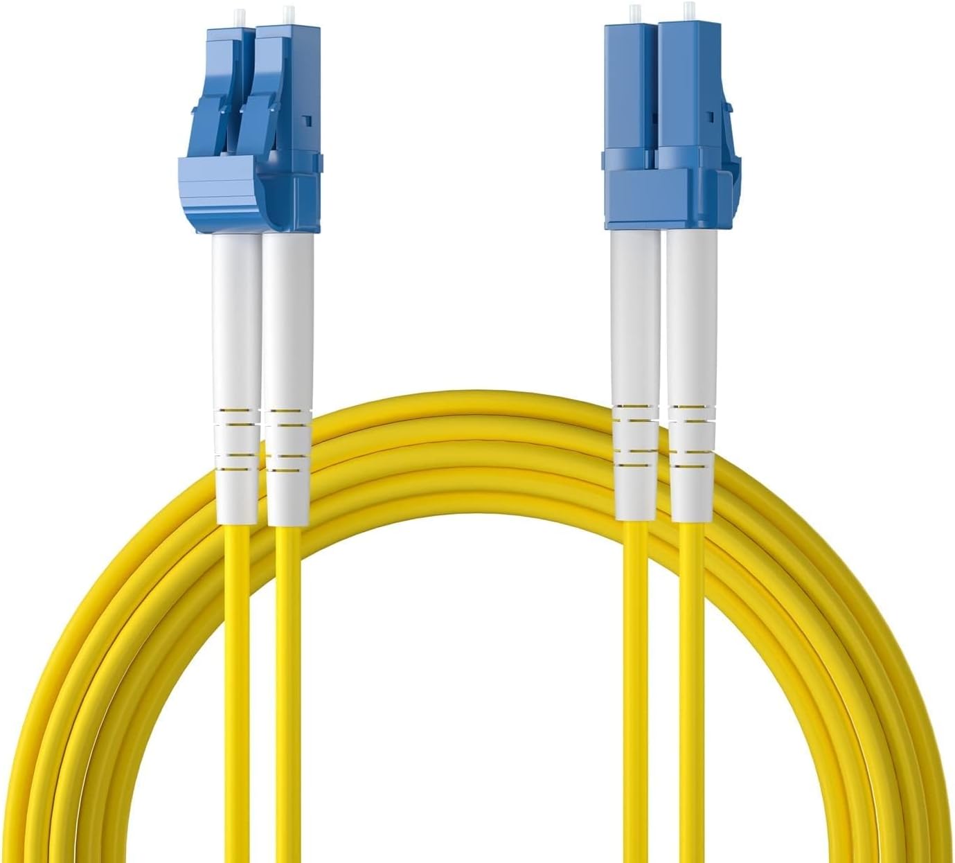 Ipolex LC to LC Fiber Patch Cable - Single Mode, 1G/10GB, Duplex 9/125μm, LSZH, SMF SFP/SFP+ Compatible, 2m, 1-Pack
