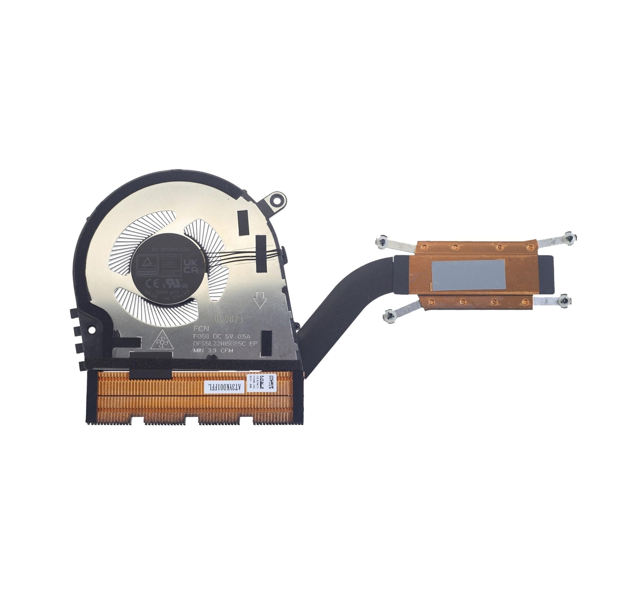 El Ventilador De Refrigeración De La CPU del Ordenador Portátil Y El Disipador De Calor Reemplazan Los Accesorios 021KT2 AT3YK001FFL