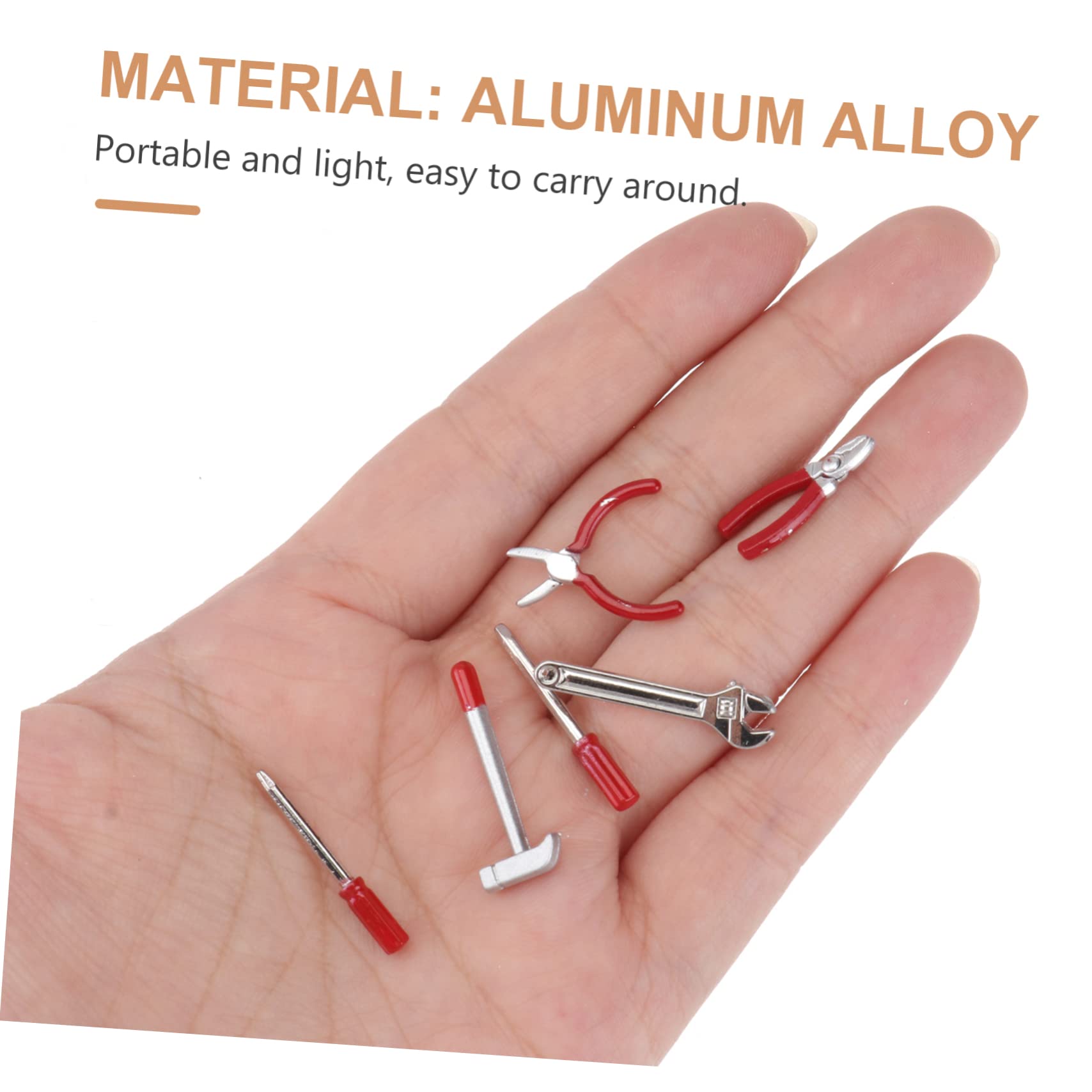 ORFOFE Micro Wrench Hammer Toy Set for Boys and Girls Home Tool Set Wrench Decor Educational Tool Kit Compact Durable Craftsmanship