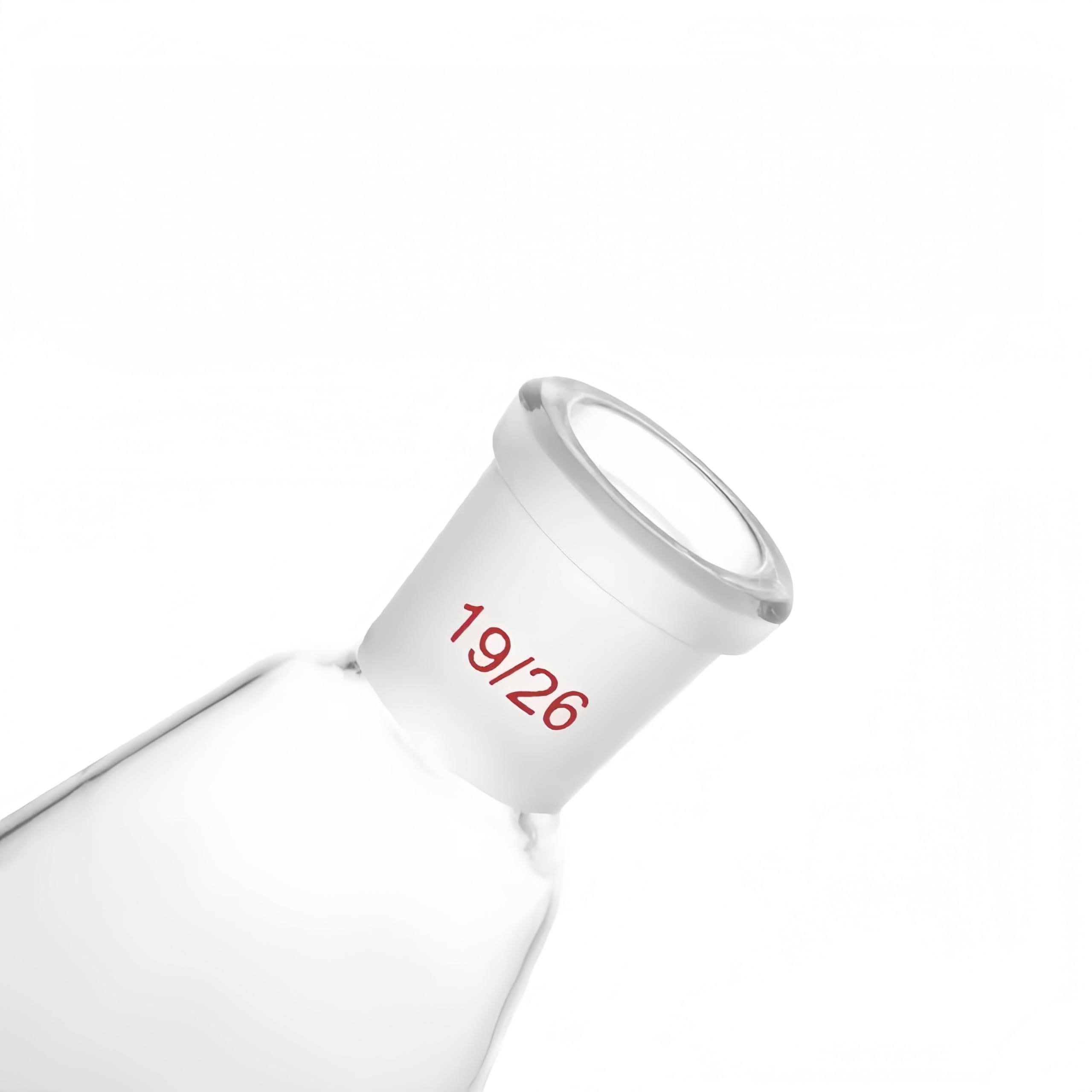 VIDOO Matraz Erlenmeyer de Vidrio Borosilicato 3.3 con Junta Esmerilada, Unión Cónica Estándar para Laboratorio, 24/29 3000ml