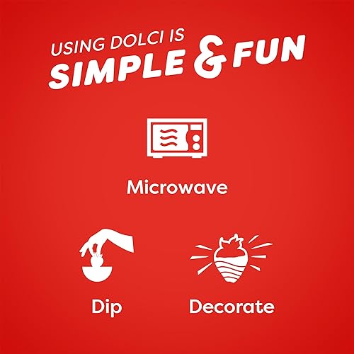 Miniatura 4 de Dolci Frutta Obleas de chocolate para derretir, 12 onzas (paquete de 1)  Simplemente microondas, sumérgete y listo. Siempre sin gluten y sin nueces