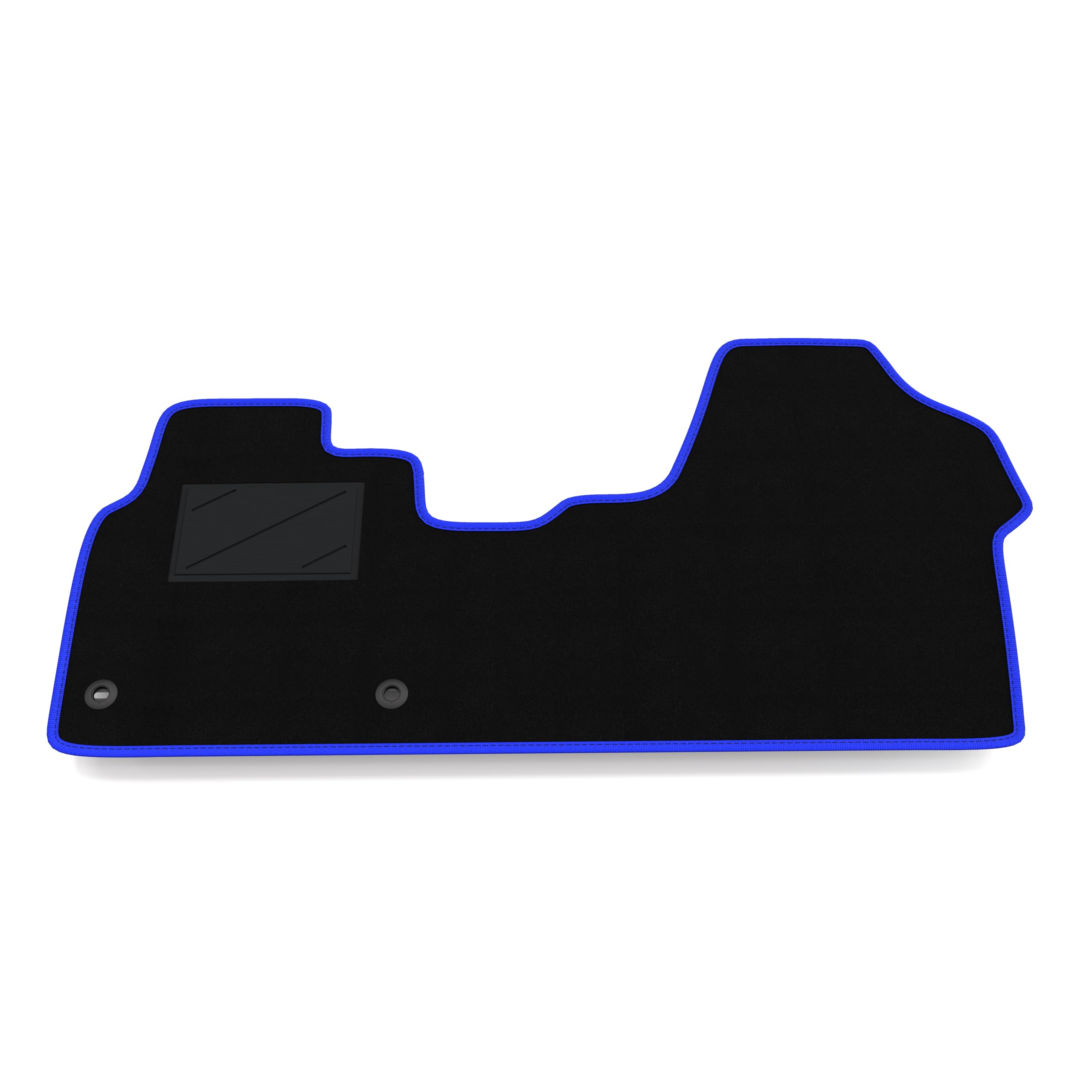 Kit Tappetini Auto compatibili con Fiat Scudo 2021-2026 | Set Tappeti in Moquette, Tappeto auto su misura, bordo blu