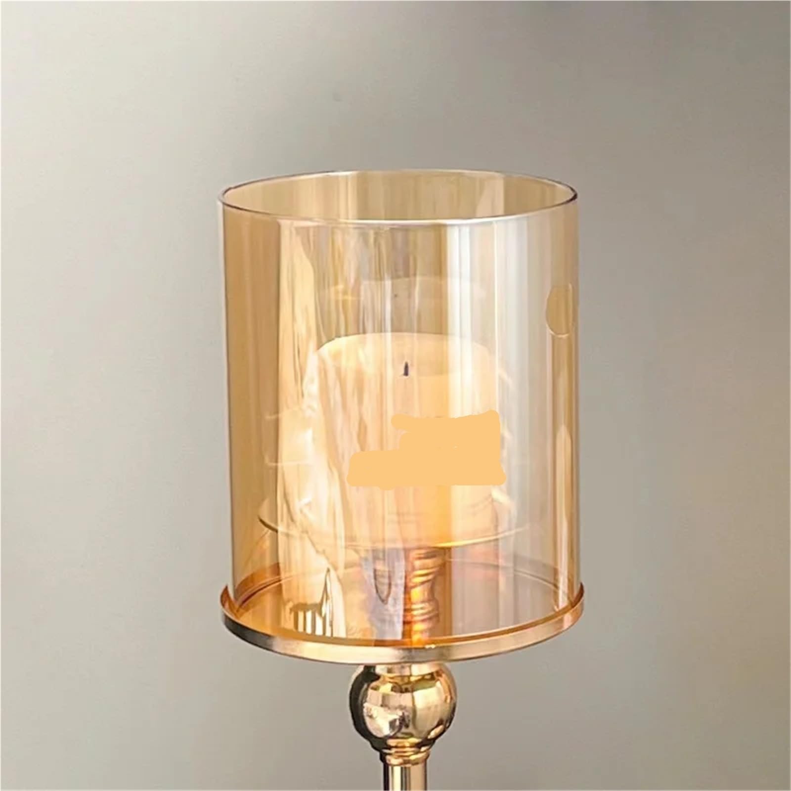 Kerzenständer 3-teiliges Teelicht-Kerzenhalter-Set, goldene Glas-Kerzenhalter for Esszimmer, Couchtisch, Hochzeit Für Heimdekoration