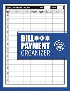 Bill Payment Organizer: Bill and Expense Tracker | Monthly Bill Payment & Organizer | Simple Home Budget Spreadsheet | Monthly Bill Payments Checklist ... Planner | (Vol 12) 120 Pages, Size 8,5x22