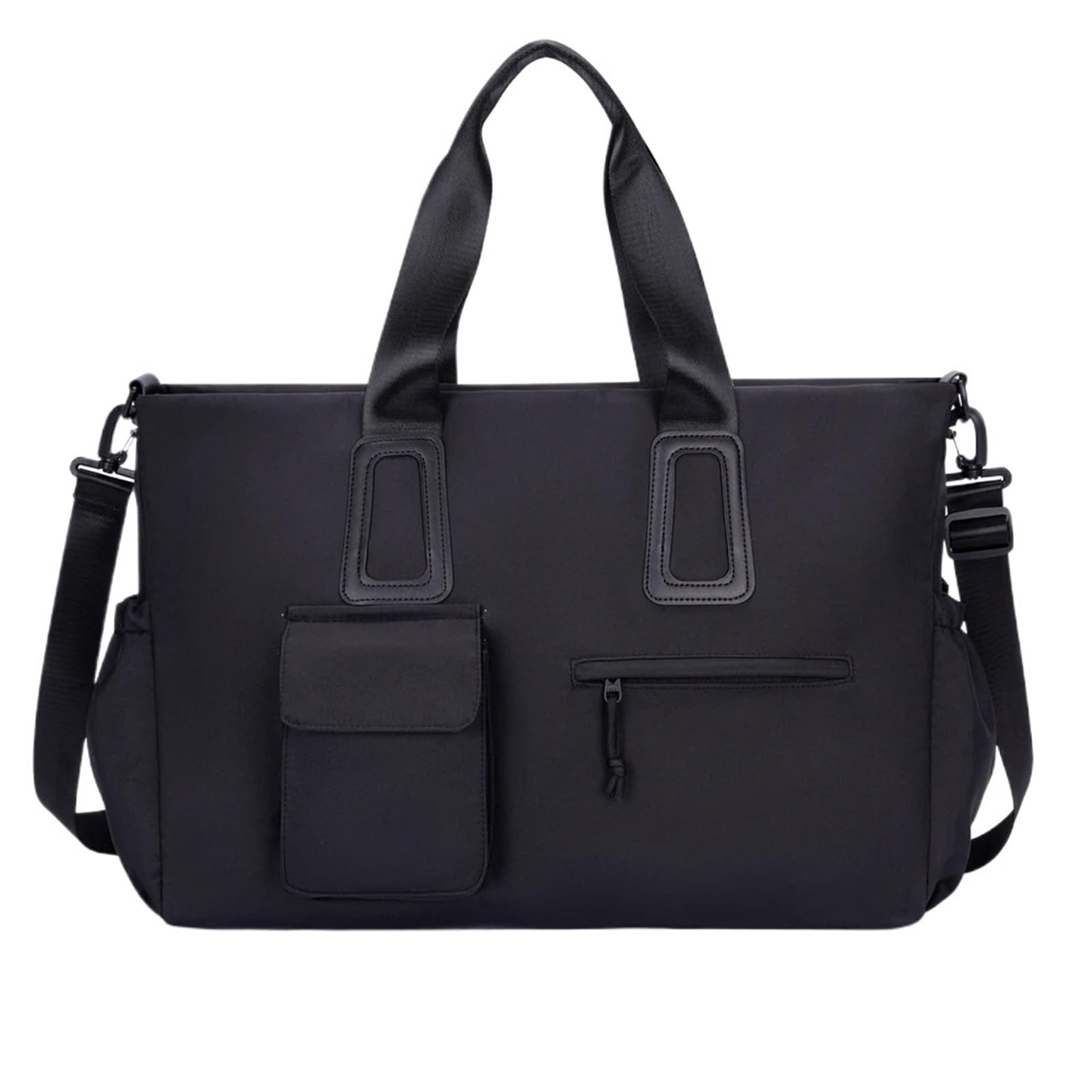 Sporttasche Reisetasche Damen Reise-Yoga-Sport-Gymnastik-Handtasche mit separater Tasche for trockene und nasse Sachen for trainierende Frauen(Black)