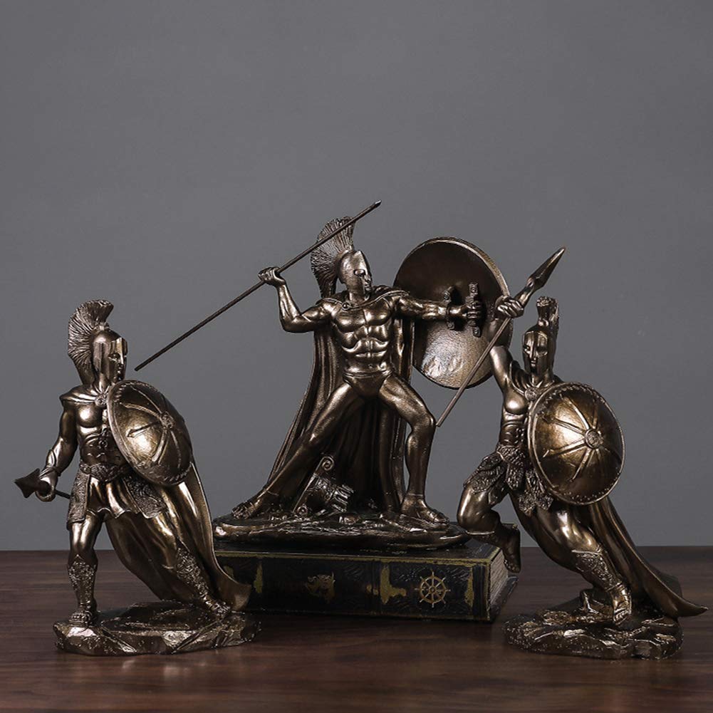 Amazon.co.jp: スパルタの戦士の像の装飾、ギリシャの戦争の神