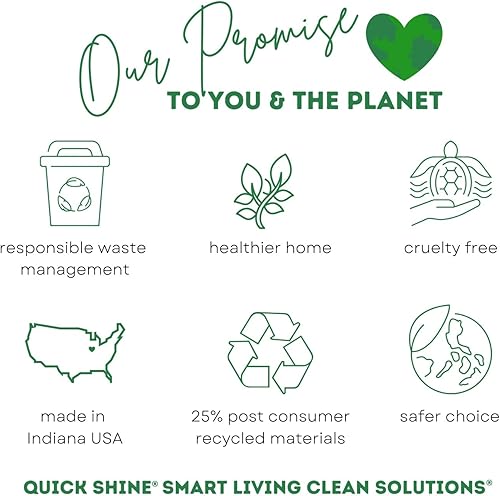 Miniatura 9 de Quick Shine Limpiador de suelos de madera dura, cuidado diario, 24 onzas, 6 unidades, limpia naturalmente la suciedad y las marcas de rozaduras,