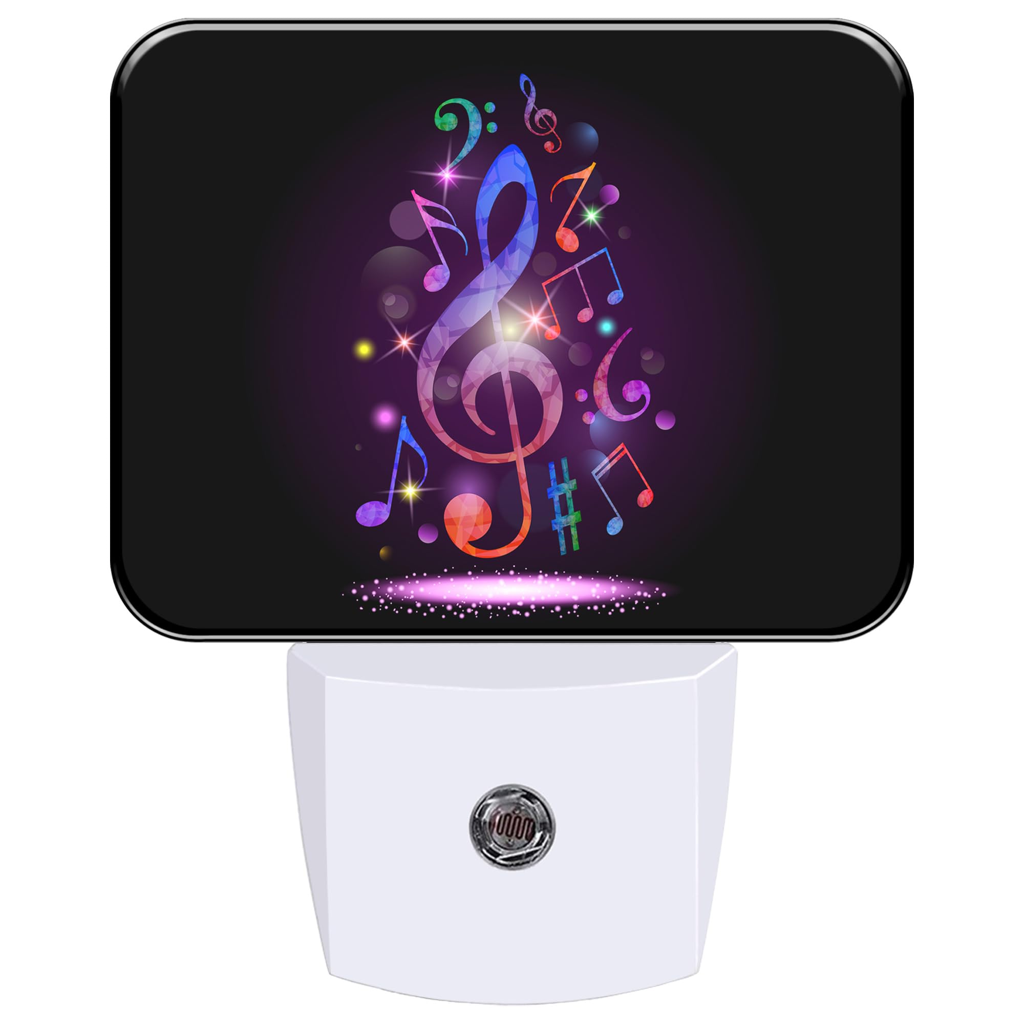 Colorful Notes Night Light Plug-in Wall Decorative Night Lamp with Dusk to Dawn Sensor Led Night Light Bedroom Kitchen Hallway Stairs Wall Lamp