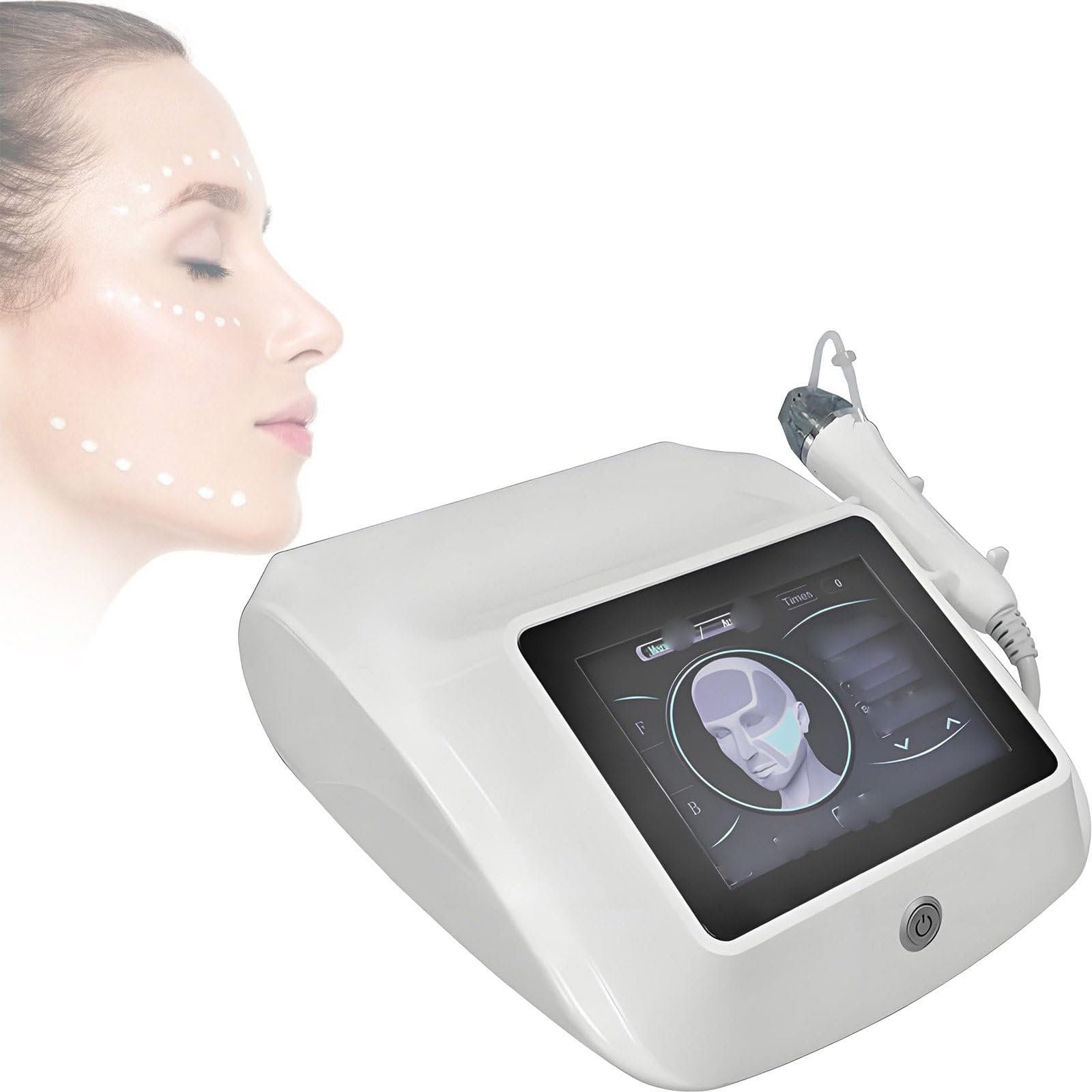 Dermapen Radiofrecuencia Lujo - Dispositivo Micro-Needling Profesional para Tratamiento Anti-Edad en Casa,Eliminación de Manchas Solares y Liftado No Quirúrgico