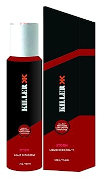 Killer Storm Liquid Deodorant for Men, 150ml