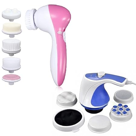 GHK HC5 Combo 5 In 1 Portable Compact Relax & Spin Tone Handheld Face/Body Massager