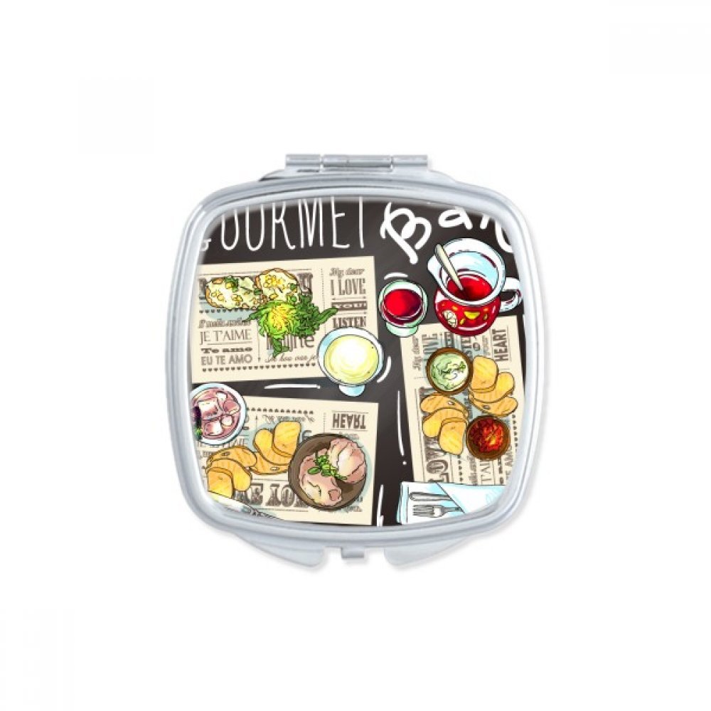 Miroir de poche portable maquillage sans miroir public miroir compact multicolor