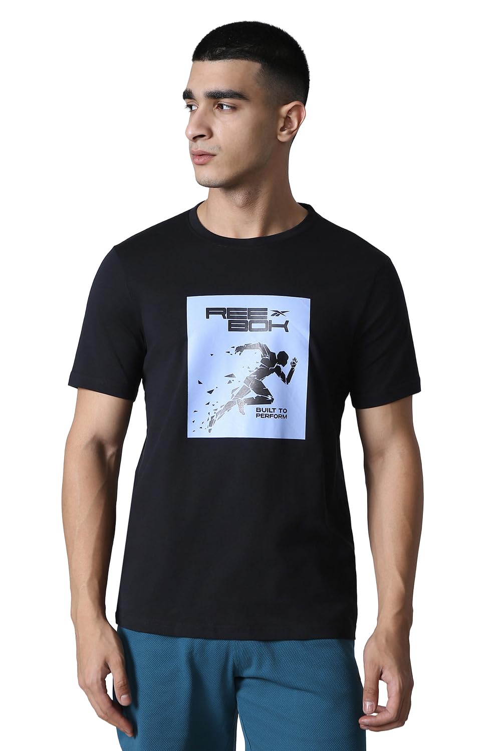 Reebok Men's T-Shirt |Casuals | Run Graphic Tee | Round Neck | Regular Fit | Half Sleeve | 93% Cotton 7% Lycra-picture-35