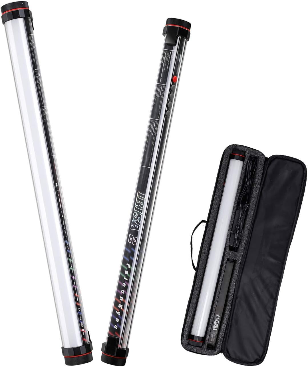 Falcon Eyes IRISA2 Fi-2 25W LED RGB Stick RGB Video Tubes Light 2 Feet App Control Photography Shooting Light wtih 20 Lighting Effects, Magnet Adsorbing