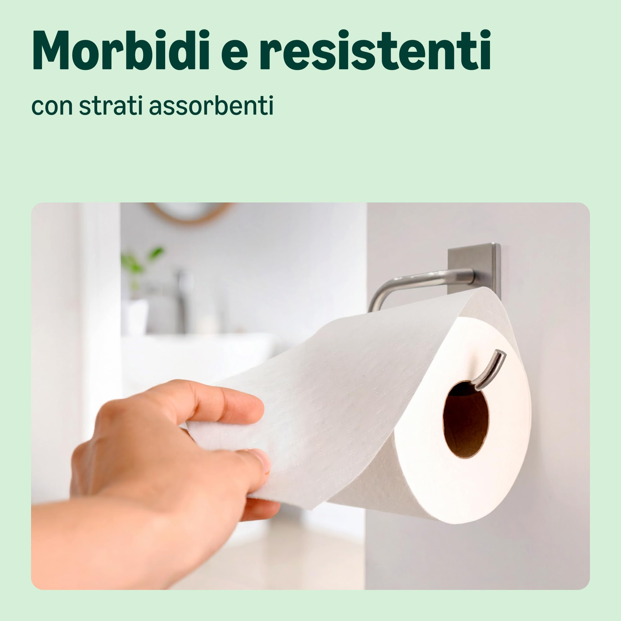 by Amazon, Carta Igienica Riciclata, 100% Fibre Riciclate, 3 Veli, 200 Strappi, 48 Rotoli (6 Confezioni da 8), Certificata FSC