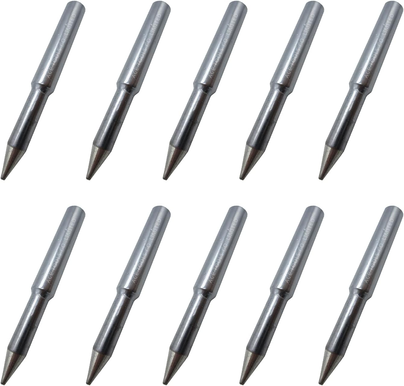 MTG21-B Conical Round Soldering Tip Special Use for 80W (80-Watt) SP80NUS SP80NUK LED Solder Station SPG80 ACE Brand Iron Tips (10)