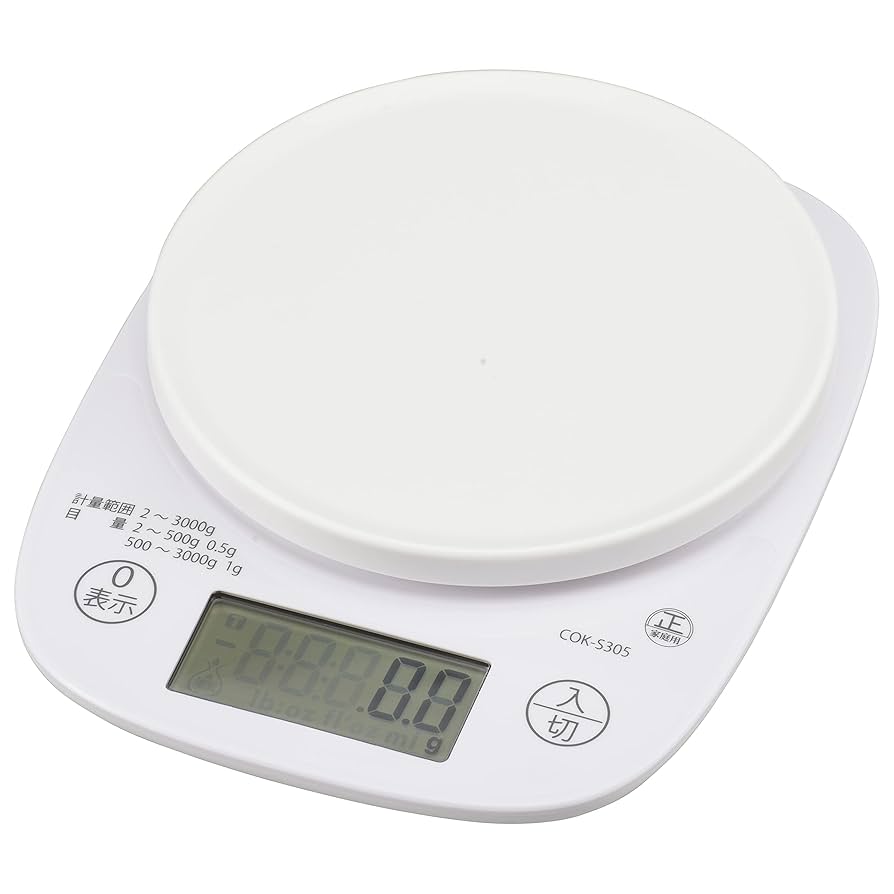Amazon｜オーム電機 クッキングスケール 3kg 抗菌仕様 キッチン