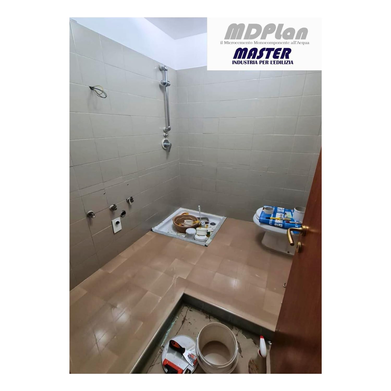 Resina Epossidica Satinata per Piastrelle e Superfici Facile Applicazione 12 MQ (Epofix Coat) (RAL9010, 1 Kg)
