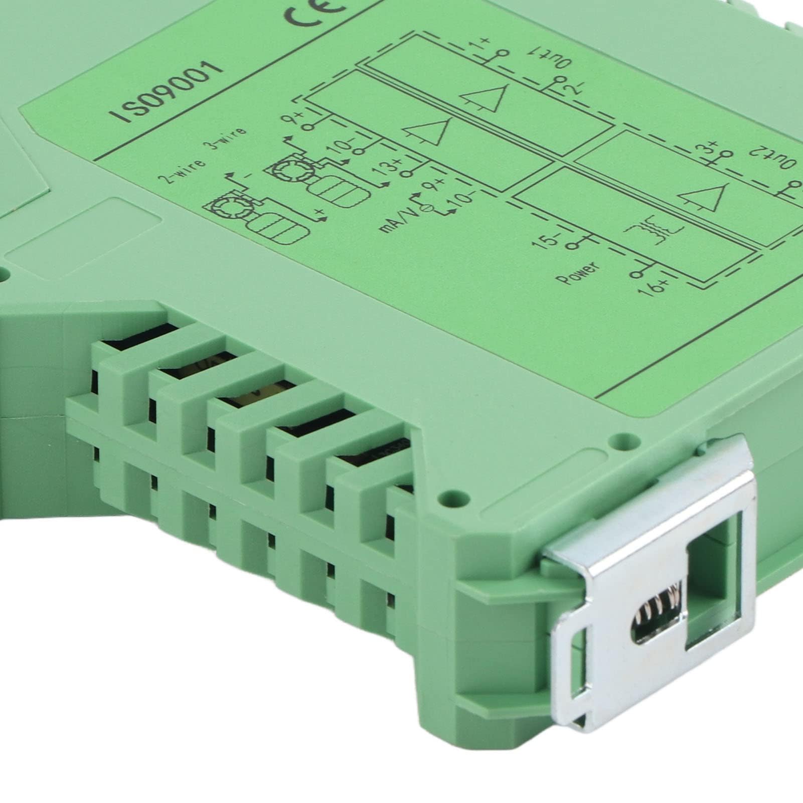 Aislador de Señal de Corriente 4-20mA a 0-5V DC 24V, Transmisor Aislador y Convertidor de Señal para PLC, Módulo GLG (Una entrada y dos salidas 4-20mA a 4-20mA)