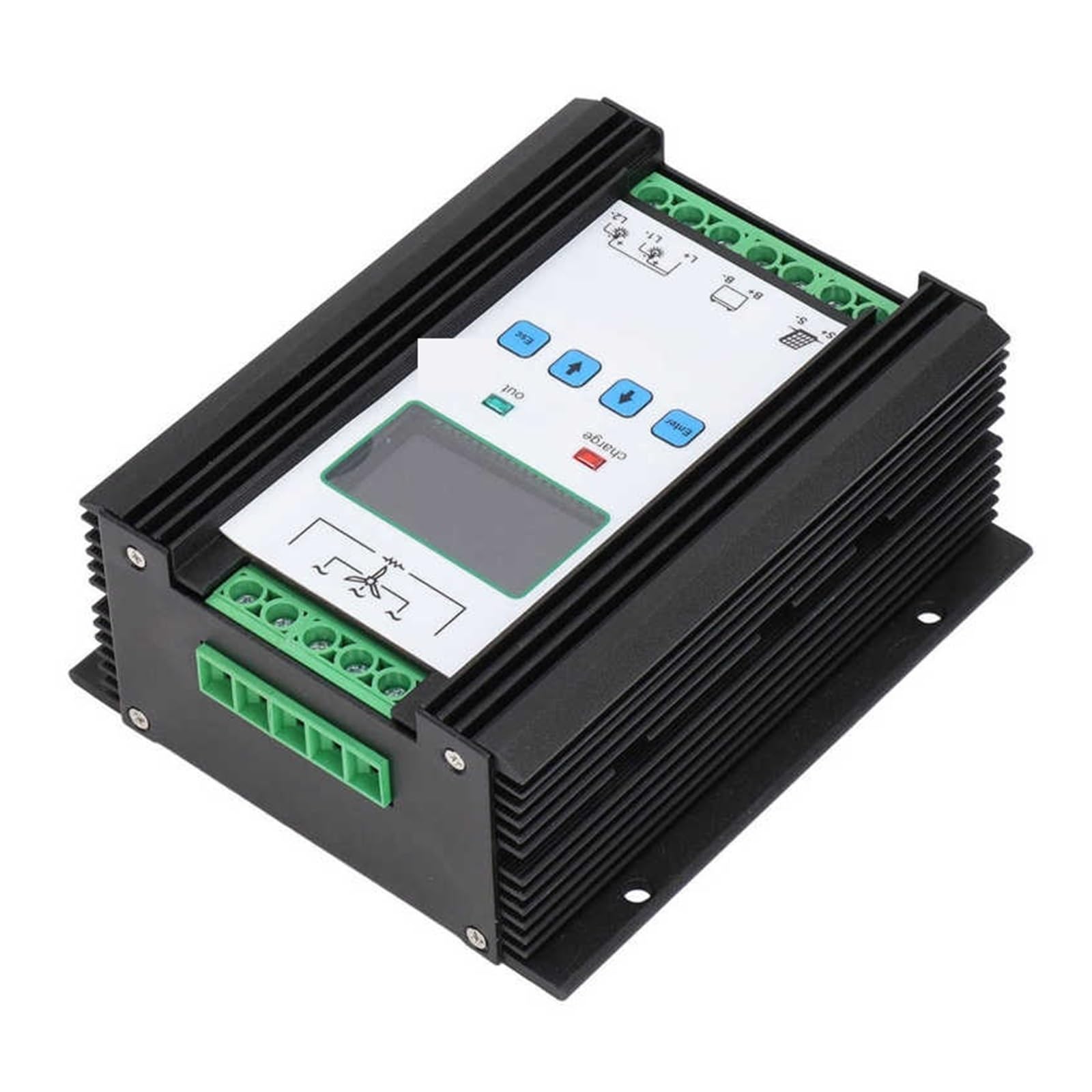 Wiatrowy regulator słoneczny Cyfrowy inteligentny regulator wiatru Wiatrowy regulator słoneczny 12V 24V 600W Kontroler słoneczny Panel słoneczny
