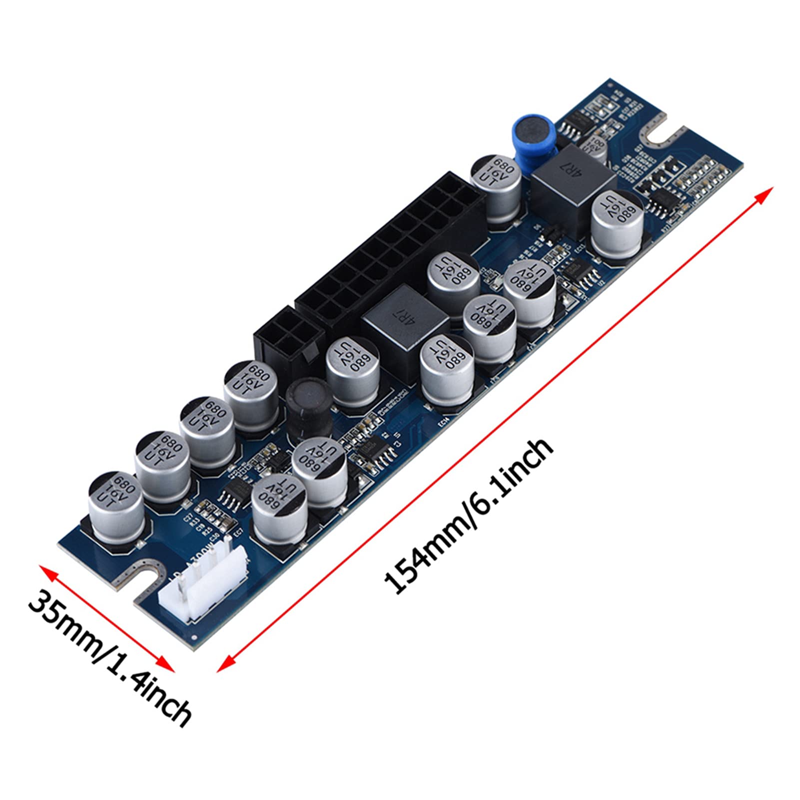 Modulo di Alimentazione da 300 W, modulo di Alimentazione per PSU per PC, Ingresso per PC PSU DC 12V Modulo di Alimentazione per Computer da 300 W con Cavo di Collegamento a 24 Pin/AUX/SATA