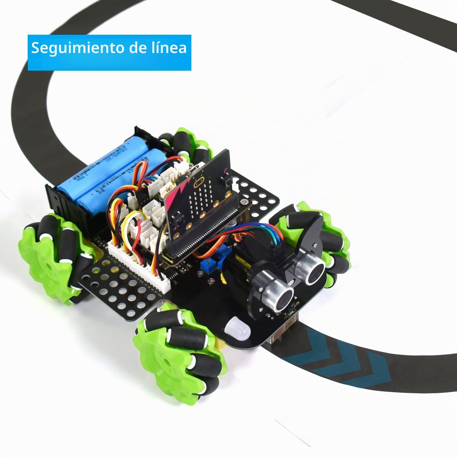 KEYESTUDIO BBC Microbit V2 Kit de iniciación, kit de programación electrónica para adolescentes y adultos, incluye micro bit V2, código de marca y código Python, PC Barebone